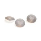 ROSE CUT/ RIVOLI antique rose quartz 12 MM GAVBARI, semi-precious stone